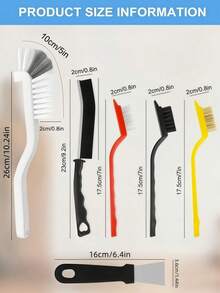 6pcs/11pcs Premium Gap Cleaning Brush Set, Heavy Duty Stiff Bristle, Multi-Purpose Deep Cleaning Tool, Suitable For Bathroom, Kitchen, Window Tracks, Bathtub, Car, Faucet, Cup And Teapot - Multiple Styles and Colors - View 3