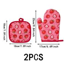 2/4pcs Blue And White Porcelain Print Thickened Kitchen Oven Mitts And Heat-Resistant Pads Set, Microwave Oven Baking Heat-Insulated Gloves, High Temperature Resistant - View 27