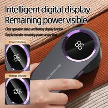 Electric Lint Remover, Pill Remover And Fabric Shaver, Dual Blade Design - Portable And Easy To Clean, Suitable For Home Or Apartment Use. Includes Battery Level Indicator (Great Christmas Gift) - Visual dust collection box - View 12