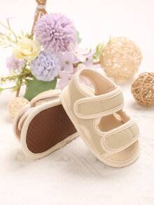 Infant Pre-Walking Shoes 0-1 Years Old Boys Casual Sandals Solid Color Breathable Comfortable Spring Daily Walking Shoes - Apricot - View 5