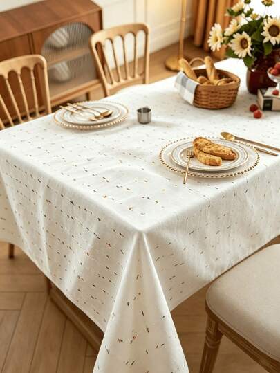 1/24PCS Pastoral Elegant French Style Atmosphere Decorative Fabric Photography Backdrop, Lightweight Tablecloth, Colorful Candy Bean Lace Tablecloth, Suitable For Children's Room, Bedroom, Holiday Decoration, Party Tablecloth, Living Room Decoration
