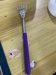 2pcs Set - 1pc Telescopic Back Scratcher And 1pc Mini Cleaning Brush, Portable Itch Relief Tool, Keyboard Cleaning Brush, Mini Gap Brush, Practical Tool Set Suitable For Office Use, Holiday Gift - Multicolor - View 10
