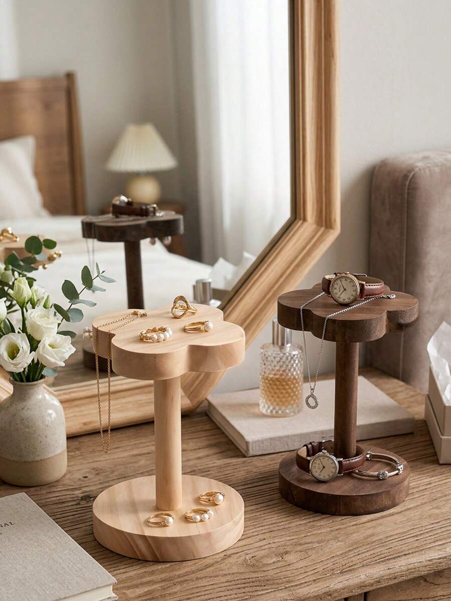 1 buah Rak Display Perhiasan Berbentuk Bunga, Rak Penyimpanan Gelang Gaya Vintage, Rak Penyimpanan Aromaterapi Ruang Tamu. Cocok untuk Parfum, Cincin, Perhiasan, dan Model Kecil. Cocok untuk Ruang Tamu, Kamar Mandi, dan Meja Rias. - MultiWarna - View 1