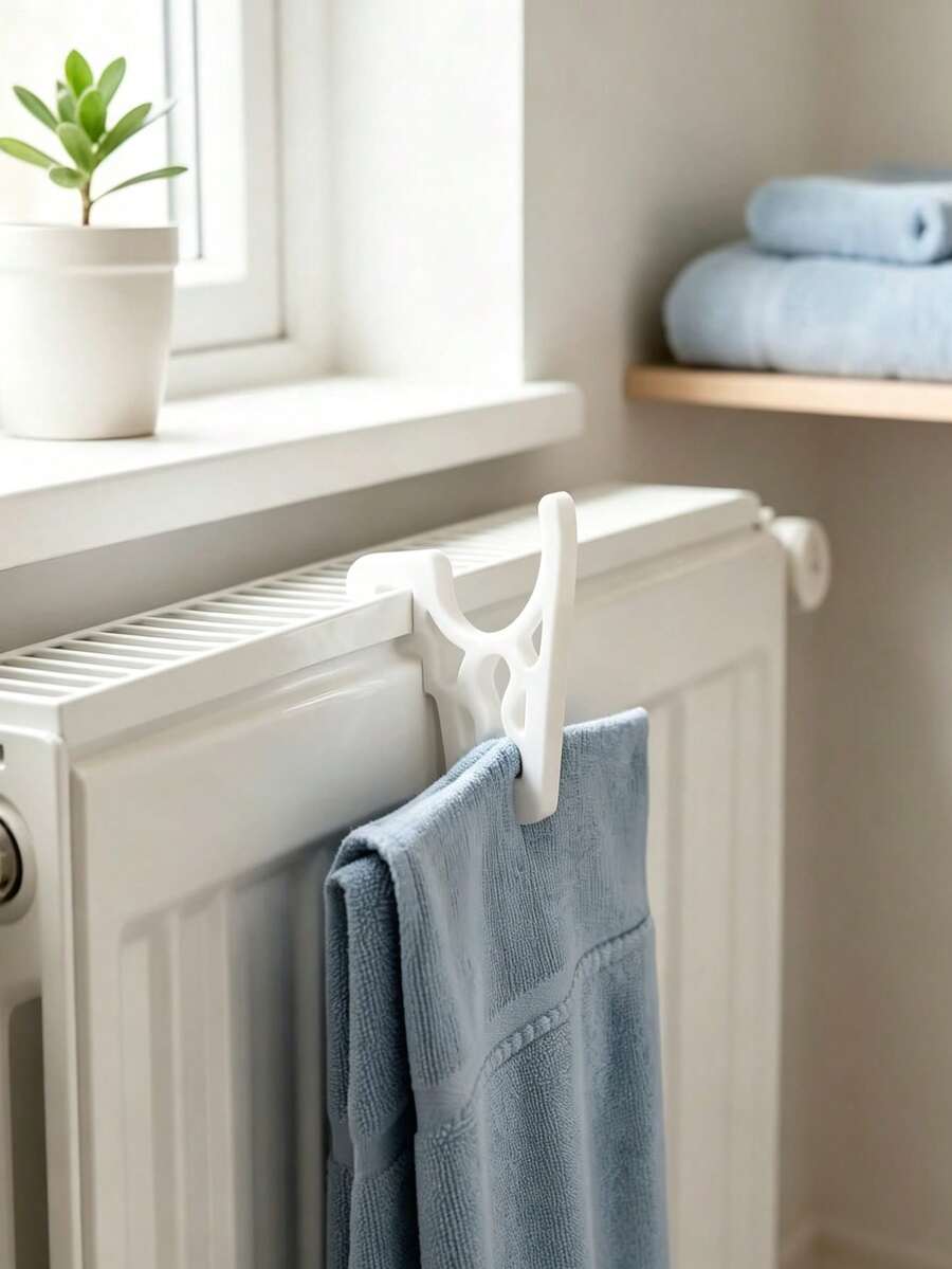 3/1 buah Gantungan Radiator Tanpa Bor, Rak Pakaian Plastik, Gantungan Handuk & Pakaian Multifungsi, Pengatur Penyimpanan Hemat Ruang, Gantungan Dinding Perekat untuk Kamar Tidur, Kamar Mandi, Dapur, Penyimpanan Cucian Ringan - MultiWarna - View 1