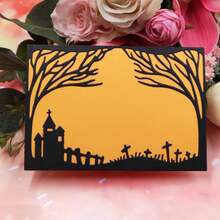 1pc Halloween Border Metal Cutting Die, Suitable For DIY Scrapbooking Templates, Handmade Greeting Card Tools And Holiday Home Decor Making - Halloween - View 5