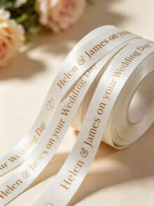 [Halloween] Customized Ribbon 25mm Personalized DIY Ribbon, Gift Wrapping, Birthday, Wedding, Anniversary, Woven Ribbon Bow Decoration Gift, School Supplies - Multicolor - View 5