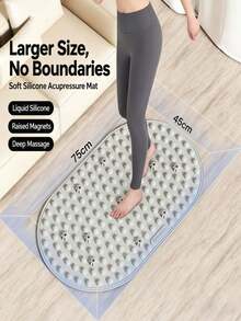 Soft Silicone Toe Foot Press Board, Plantar Stimulation Massage Foot Mat, Ultra‑Slow Jogging Foot Pad For Feet Relaxation(Style/Color Randomly Shipped) - Multicolor - View 1