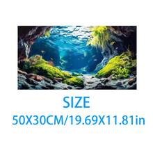 Aquarium Underwater Background, Fish Tank Sticker, Suitable For Freshwater/Saltwater Fish Tank, Shrimp, Aquarium Decoration Vinyl Mural, Removable Without Residue - A - View 41
