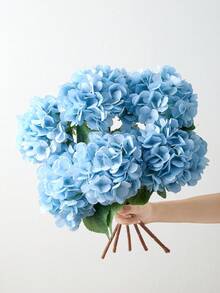 18/9/1件裝 藍色人造繡球花，適用於婚禮、新娘花束、居家與房間裝飾、秋季風格、萬聖節、派對、臥室、浴室、桌面擺飾、戶外場景、返校主題、牆面裝飾與辦公室、喬遷禮物 - 藍色 - 查看 9