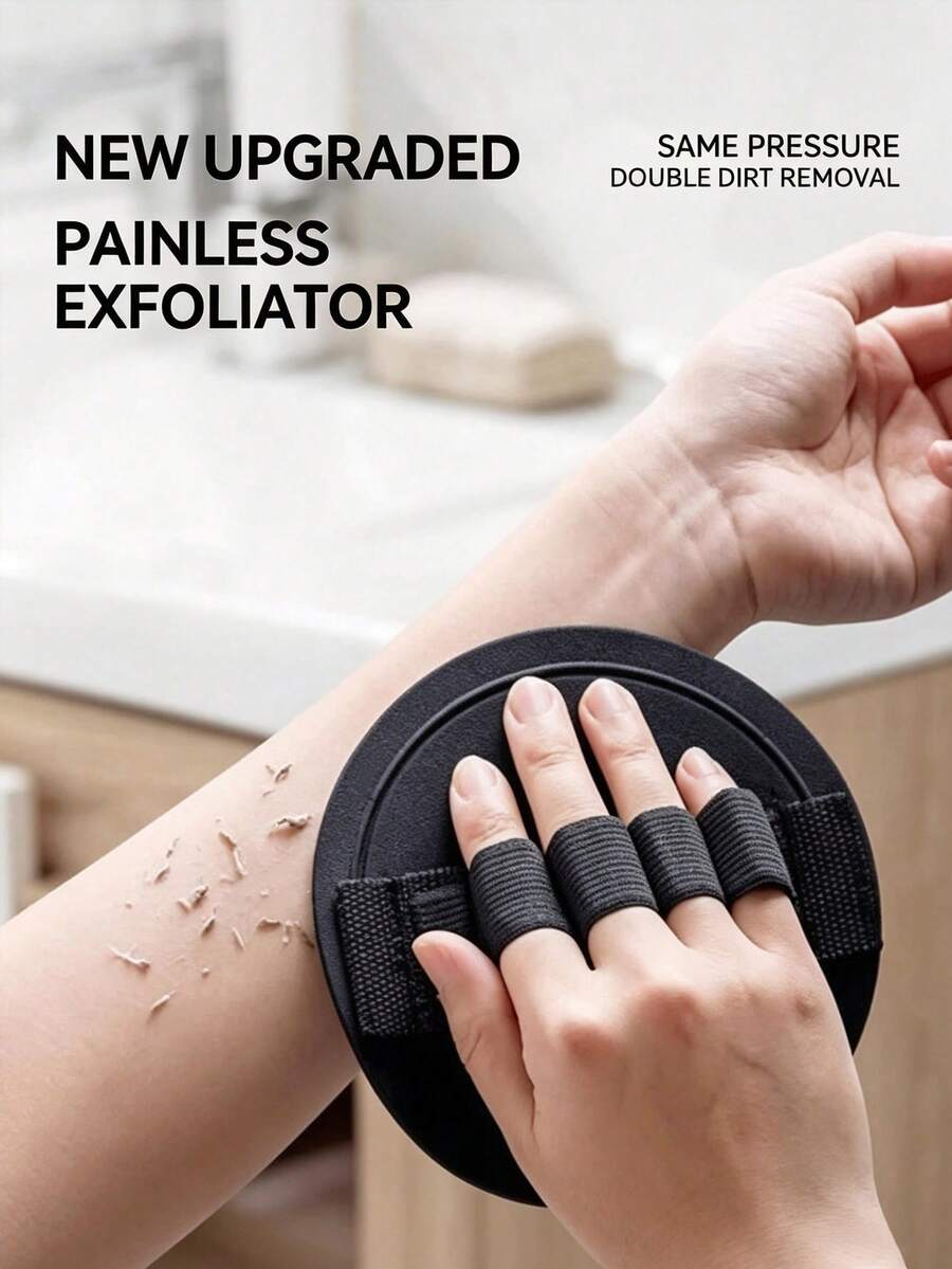 Exfoliating Body Scrub And Back Cleaning Tool, Available In Two Handle Styles, Coarse And Fine Textures To Meet Different Needs, Gently Removes Dead Skin Cells Without Pain, Suitable For Daily Bathing And Cleansing - Multicolor - View 1