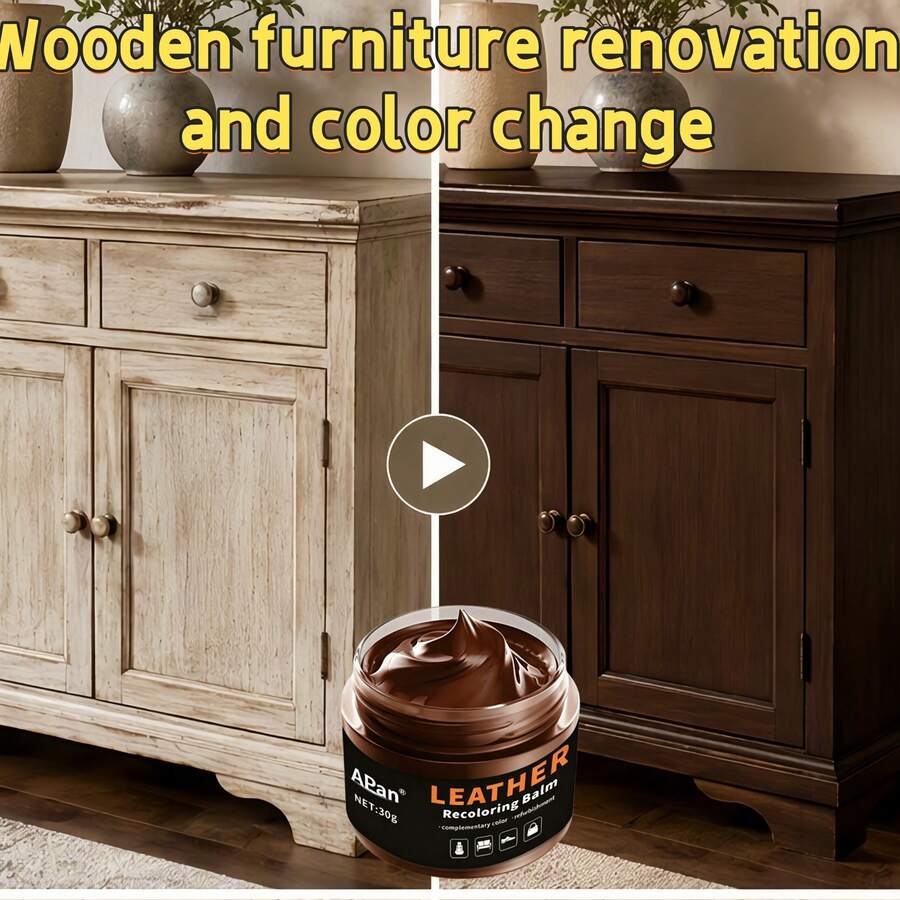 Pasta Perbaikan & Pewarna Furnitur Kayu, Menutupi Goresan dan Noda Pudar, Cocok untuk Permukaan Kayu - A - View 1