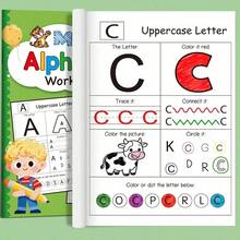 48 Pages Alphabet Tracing Activity Book For Toddlers - Colorful ABC Learning Workbook With Uppercase/Lowercase Practice, Preschool Must - Have, Educational & Fun, Enhances Early Literacy - Multicolor - View 6