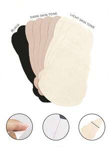 2/10pcs Disposable Non-Woven Fabric Breast Pads, Black Gourd-Shaped Non-Woven Fabric Breast Pads | Strapless, Self-Adhesive, Invisible - Multicolor - View 4