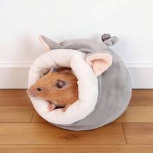 1pc Hamster Nest Sugar Glider Warm House Small Pet Cotton Nest Universal Pet House Random Color - A - View 8