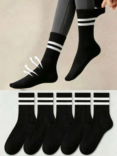 20 Pairs Women's Boat Socks, Black Socks, Women's Socks, Cute Socks, Suitable For Autumn, Winter, Spring, Summer, Breathable Design, Moisture-Wicking, Soft, Suitable For Various Occasions Like Festivals, Sports, Casual, Business, All Season Wear - Long Socks, Cute Socks. Long Drinks, Sandals, Christmas, Halloween, Gifts. Women's Knee-High Socks, Women's Summer Set, Festivals, Travel, Sportswear, Summer Socks, School, College Dorm Essentials, 1/3/5/10 Pairs