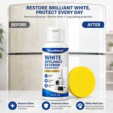 Appliance Shell Polishing Paste, Yellowing Removal, Brightening, Repair And Protection, Suitable For Refrigerator, Washing Machine, White Appliances, Home Users, Appliance Renovation, White Appliance Shell Polishing And Maintenance Paste - Appliance Restoration Cream - View 1