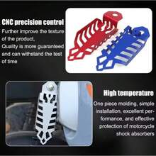 4pcs Motorcycle Off-Road Exhaust Pipe Heat Guard Shock Absorber Hollow Design Better Heat Dissipation CNC Material - Heat-resistant Cover - View 3