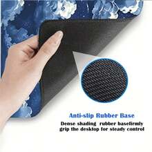 1pc Mouse Pad Dark Blue Cloudy Sky Gaming XL HD New Computer Mousepad XXL Natural Rubber Carpet Soft Mouse Mats, Suitable For School, Home, Gaming, Work, Office And Other Basic Uses - View 4