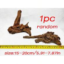 1/2pcs Natural Aquarium Driftwood Branches, Fish Tank Decoration Ornament, 2-8 Inches Multiple Sizes, Suitable For Betta Cichlid Shrimp Tank, Reptile Climbing Hiding Cave, Moss Fixing Hardscape, Rustic Brown Forest Style, Freshwater Use - A - View 13