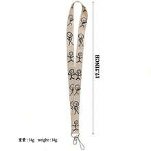 1pc Stick Figure Phone Charm & Card Holder, Suitable For Bus Card, Work ID, Student ID, Factory Badge And Access Card, Niche Fashion Accessory, Ideal Gift For Students And Professionals - Multicolor - View 4