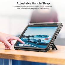 1pc Stock Case Compatible With Ipad 10th Generation 2022(10.9 Inch) (A16) 11 Inch 11th Generation 2025 11(A16 2025), Heavy Duty Military Grade Rugged Protective 10.9" 11'' Cover With Built-In Stand Compatible With Ipad 10 Gen 10.9 Inch Tablet Case - Black + Sky Blue - View 6