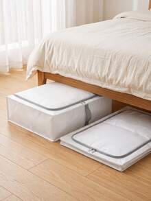3/1pc Foldable Fabric Underbed Storage Bag, Fully Utilize Underbed Space, Can Store Blankets, Quilts And Pillows, Suitable For Closet Organization, Underbed, Wardrobe And Cabinet Top Storage, Also Suitable For Holiday, Room, Home And Bedroom Decoration, Clothing Storage, Storage Box, Storage, Underbed Storage Space - Multicolor - View 5