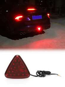 XF.Meraki F1 Style Brake Light, Daytime Running Light, Fog Light, Rear Tail Light, Third Brake Light, Waterproof Triangle Warning Flashing Light, 12 LED, Universal Motorcycle Truck Safety Stop Accessory - A - View 11