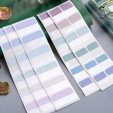 12-120pcs Pastel Color Index Tabs Sticky Notes, Self Adhesive Page Markers, Book Annotation Tabs, Bookmark Labels For Study Notes, Notebook, Document Classification, Office School Supplies - A - View 10
