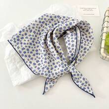 1pc Floral Print Bohemian Polyester Fabric Headscarf Hairband Decorative Neck Scarf - Multicolor - View 3