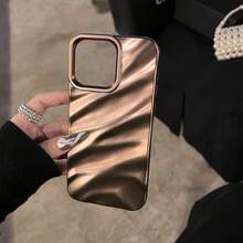 Premium Desert Gold 3D Wave Texture Phone Case Suitable For IPhone 18 Pro Max/18 Pro/18/17 Pro Max/17 Pro/17 Air/17/16 Pro Max/16/16 Pro/16 Plus/15/15 Pro Max/15 Pro/15 Plus/11/12/13/14 Pro Max/11 Pro/11 Pro Max/12 Pro/12 Pro Max/13 Pro/13 Pro Max/14 Pro/14 Pro Max/14 Plus Soft Shell Minimalist Creative - Premium-desert Gold - View 29