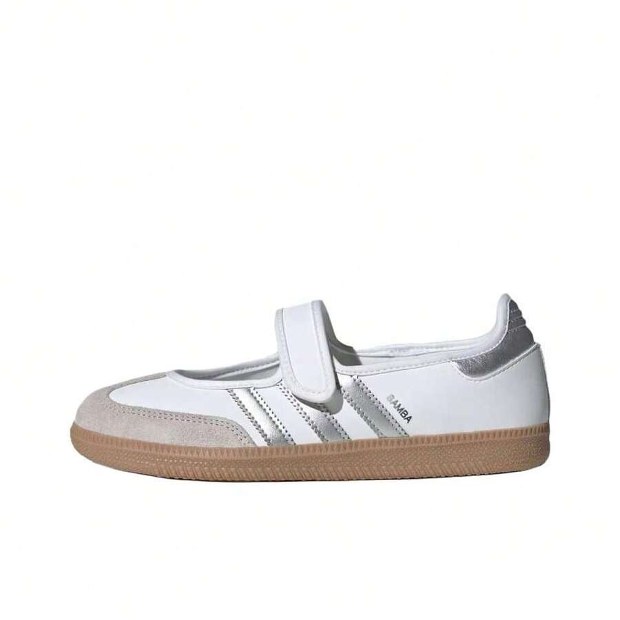 Adidas Originals Samba Jane Comfortable Soft Mary Jane Shoes Women's White - White - View 1