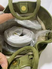 JP Dumpling Bag 女款 JH30692 Hana 小號新款女包 單肩斜挎手提多用途 通勤上班 外出購物約會 小托特包 輕量耐用 麂皮 高顏值 百搭 - 墨綠色 - 查看 10