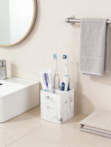 Silicone Toothbrush Holder Bathroom Organizer, Countertop Storage For Electric Toothbrush, Toothpaste, Razors, Oral Care Supplies & Personal Hygiene Accessories - Multicolor - View 7