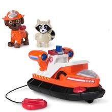 Spin Master PAW Patrol Fire Rescue Zuma Hovercraft, Orange Water Rescue Vehicle With Removable Zuma Figure, Raccoon Accessory, Tow-Line Rescue Platform And Rolling Wheels, Adventure Mission Collectible Set - Multicolor - View 3