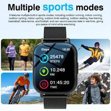 Smart Watch - High-Definition Display, Wireless Calling, Customizable Wallpaper, Fitness Tracking, Reminders, Music Control - Multicolor - View 3
