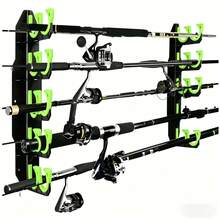 Wall-Mounted Fishing Rod Storage Rack, Sturdy Fishing Rod Holder For Home And Warehouse, Fishing Gear Organizer Shelf, Indoor/Outdoor Fishing Tackle Storage Rack, Multi-Slot Partitioned Classification Bracket, Heavy-Duty Anti-Slip Fishing Rod Storage Rack, Easy Installation, Time-Saving And Effort-Saving, Fishing Store Warehouse Storage, Fishing Enthusiast Exclusive Fishing Rod Organization Tool, Home And Outdoor Fishing Gear Storage Practical Accessory - Multicolor - View 8