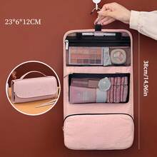 3-In-1 Detachable Hanging Toiletry & Makeup Bag, Removable Independent Small Pouches, Handheld Travel Organizer, Foldable Hook-Style Wash Bag, Skincare & Cosmetic Storage Bag For Business Trips And Home - Multicolor - View 15