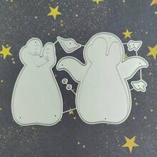 1pc Cute Penguin Metal Cutting Die, Suitable For DIY Scrapbook Decoration Embossing Die, Greeting Card Making Template, Applicable For Photo Album Card Making, Handmade Card Tools. - Penguin - View 4