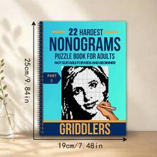 Nonogram Puzzles Logic Picture Book, Suitable For All Ages, Spiral Bound For Easy Page Turning, Detachable Inner Pages, Includes Various Difficulty Levels Of Nonogram Sudoku Games, Relaxing And Stress-Relieving, Multiple Styles Available (Pen Not Included) - 1 Piece - View 14