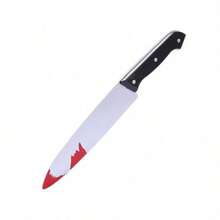 Water Drop Disco Scream Ghost Mask, Blood-Stained Knife Set, Costume Accessories, Party Glamour Outfit, Photography Props, Halloween Cosplay - Multicolor - View 8