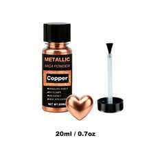 6PCS/1PC Metallic Mica Powder, Brushed Bottle Of Mica Powder, Resin Dyes, Resin Color Pigments For Making Epoxy Resin, Clay, Jewelry, Candles, And Paints, Available In 20ml Six Colors. - Multicolor - View 11