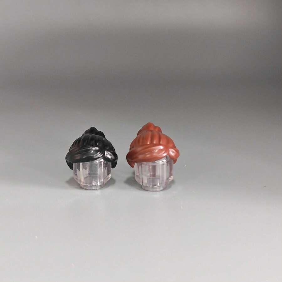 ABS Small Particle Building Block Minifigure Accessories Hair Hat Suitable For 87990 Ponytail MOC Assembly Parts Educational Toy - Multicolor - View 1