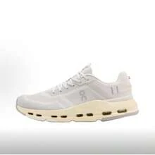 On Running Cloudnova Form 2 Unisex Freizeitschuhe Leichte, Gepolsterte, Atmungsaktive Laufschuhe für Pendler - Hellgrau/Elfenbeinweiß (Empfehlung: eine halbe Nummer größer bestellen) - Übersicht 1