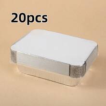 Aluminum Foil Rectangular Baking Pan, Suitable For Rice, Outdoor BBQ, Takeout, Oven Baking, To-Go, Aluminum Foil Food Container, Disposable Food Container - View 13