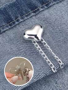 1/3/5pcs Multi-Functional Plastic & Metal Clothing And Trouser Leg Clips, Star-Shaped, Heart-Shaped, And Bow-Knot Faux Pearl Design, Non-Slip Pant Length Adjuster, Prevents Trouser Legs From Dragging On The Ground, Suitable For Jeans, - Multicolor - View 15