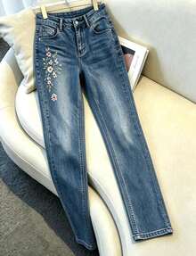 Women Jeans - Baby Blue - View 3