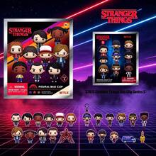 Stranger Things 3D Figural Bag Clip Blind Bag, Series 2 & 5, 1 Random Character Keychain, Mini Figurine Pendant, Surprise Blind Toy, Official Netflix Merch, Gift For Friend & Fans[Non-Plush Filled] - Multicolor - View 1