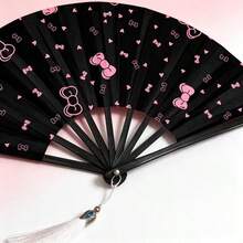 10pcs Women's Handheld Fans, Vintage Pattern Design, Bright Vintage Style, Lightweight And Portable, Suitable For Daily Use, Outdoor Activities And Party Occasions, Ideal Fashion Accessory - Hand Fan - View 5