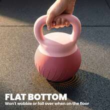 SPORTNOW Soft Kettlebell, 8kg Kettle Bell With Anti-Slip Grip For Home Gym Weight Lifting And Strength Training, Pink - Pink - View 5