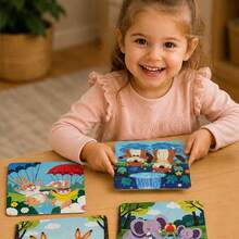 36pcs Toddler Puzzle, Montessori Parent-Child Toy, Matching Game, Educational Toy, Birthday Gift, Halloween, Christmas - Multicolor - View 9